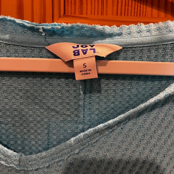 Joy Lab Light Blue Cropped Sweater - Picture 2 of 2